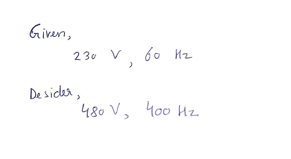 Electrical Engineering homework question answer, step 1, image 1