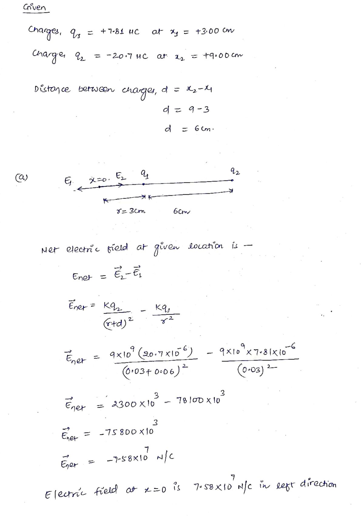 Physics homework question answer, step 1, image 1