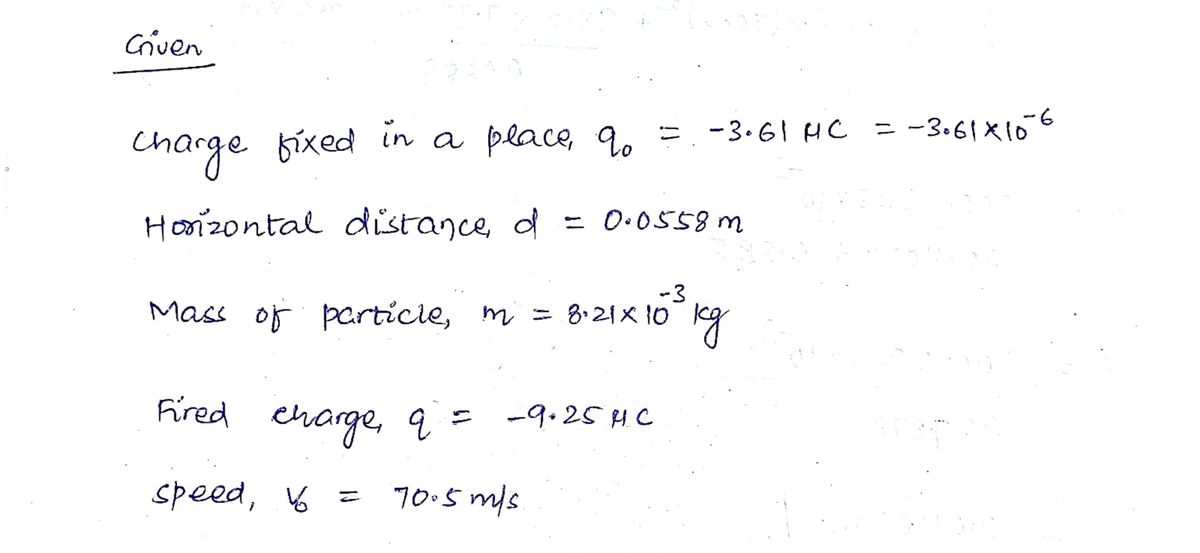 Physics homework question answer, step 1, image 1