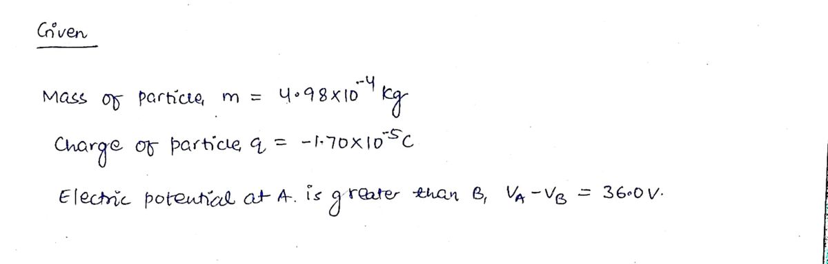 Physics homework question answer, step 1, image 1