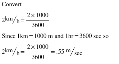 Answered Convert 2 Km H To M S How Many Ft S Is Bartleby