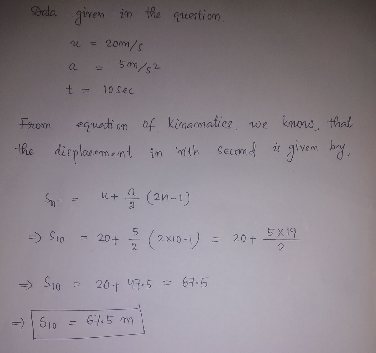 Physics homework question answer, step 1, image 1