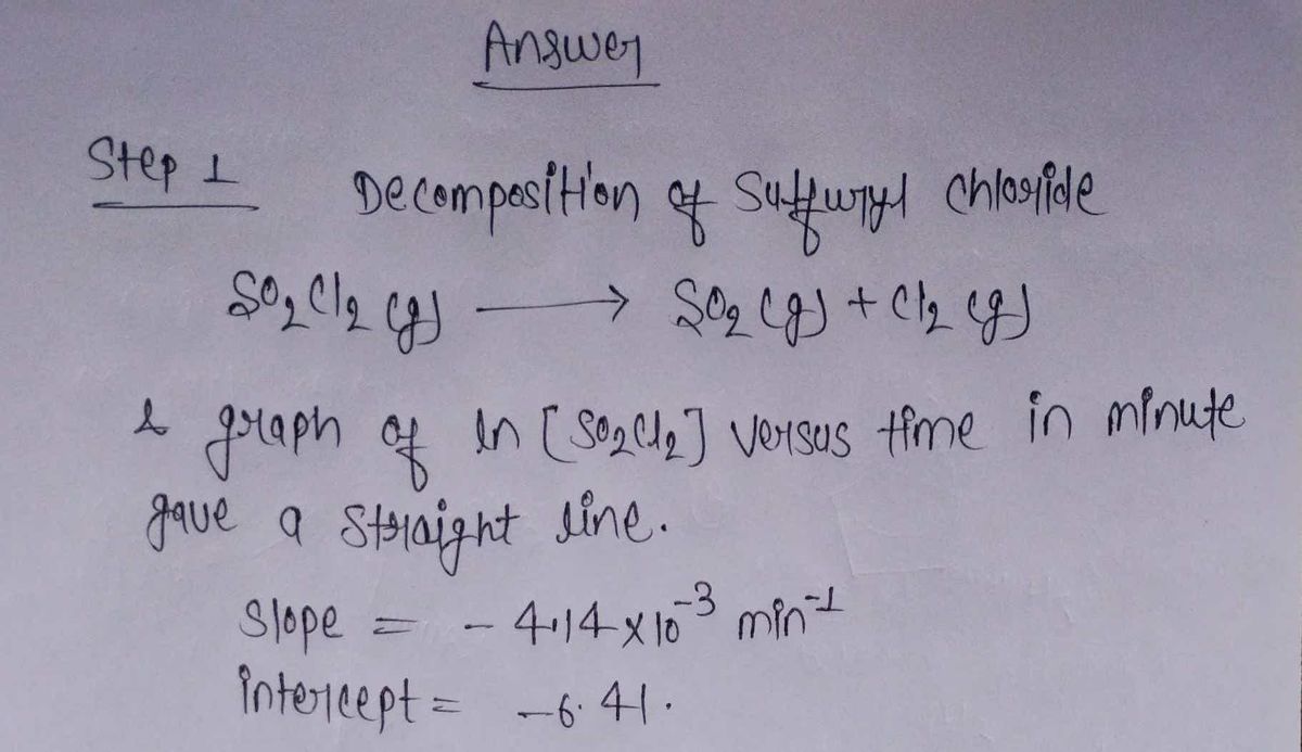 Chemistry homework question answer, step 1, image 1