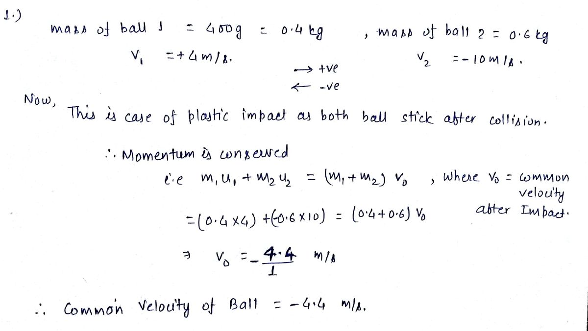 Physics homework question answer, step 1, image 1