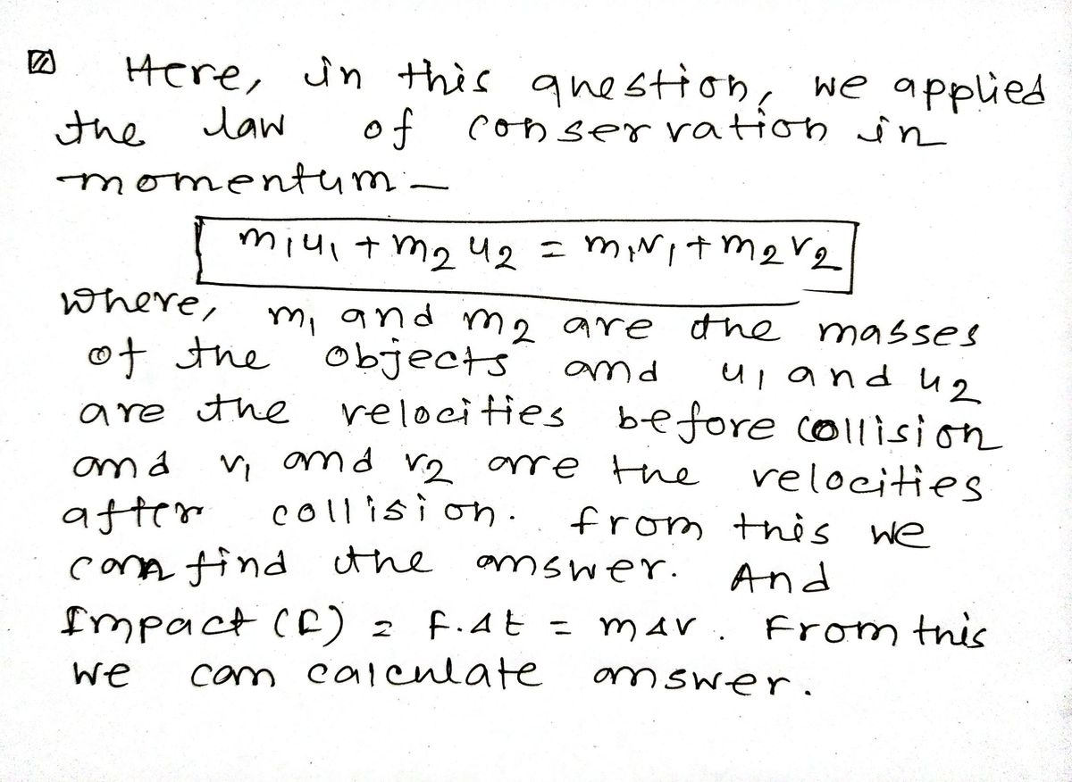 Physics homework question answer, step 1, image 1