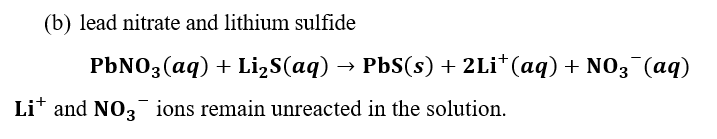 Answered: Which ions remain in solution,… | bartleby