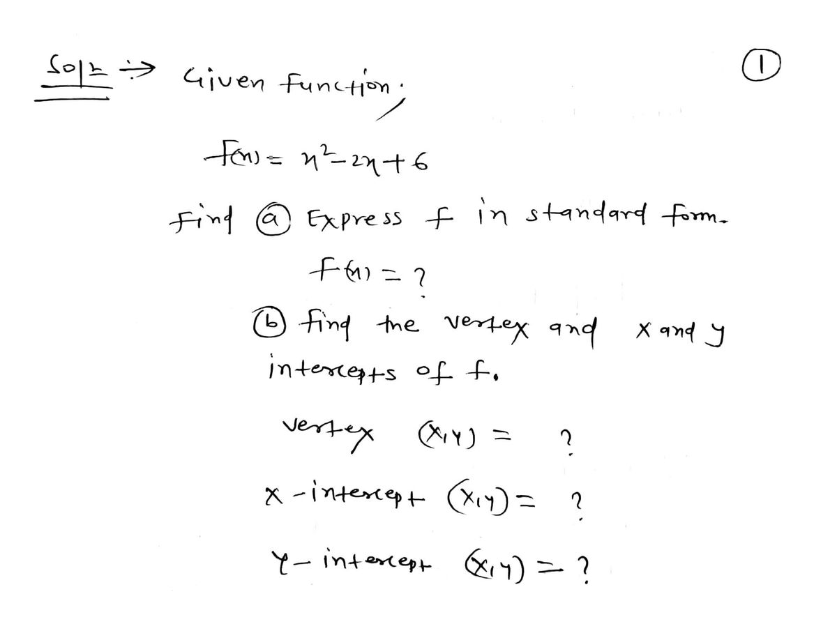 Algebra homework question answer, step 1, image 1