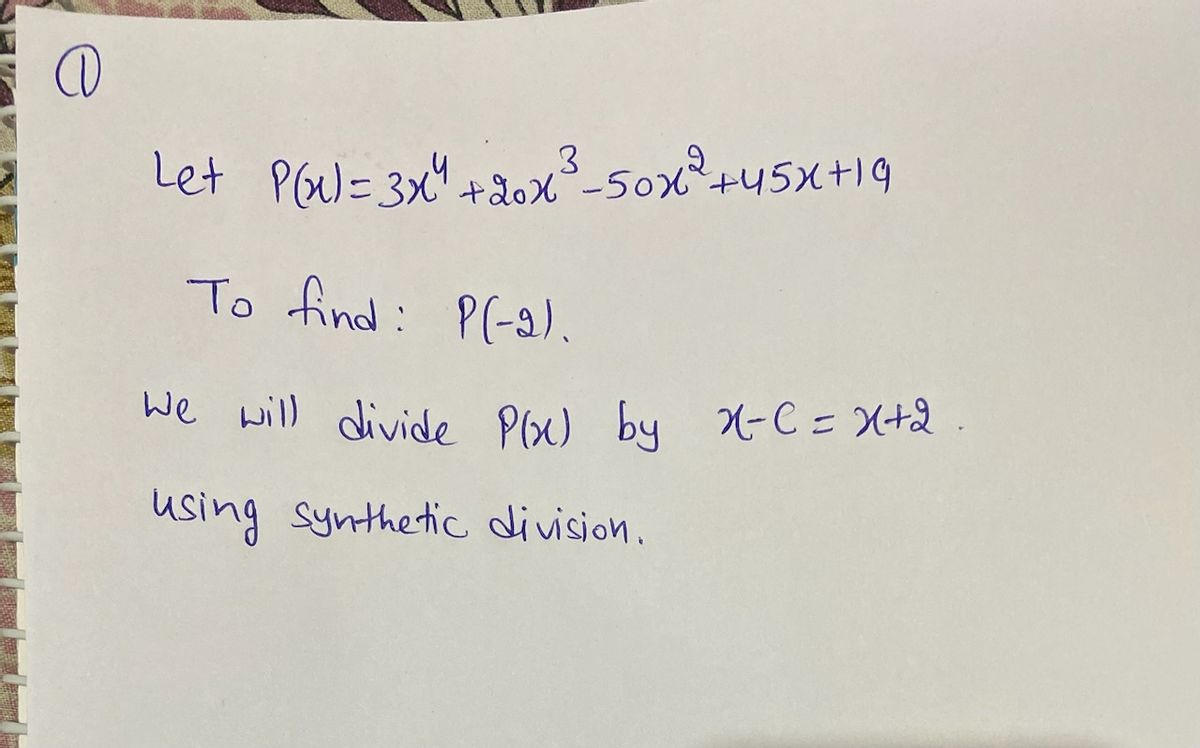 Advanced Math homework question answer, step 1, image 1