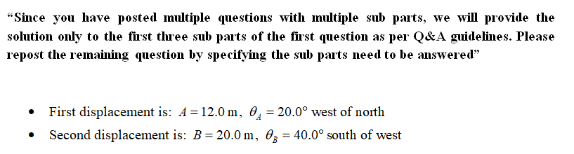 Physics homework question answer, step 1, image 1