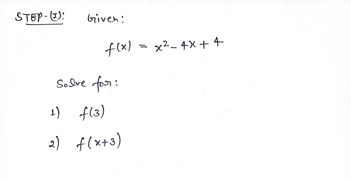 Algebra homework question answer, step 1, image 1