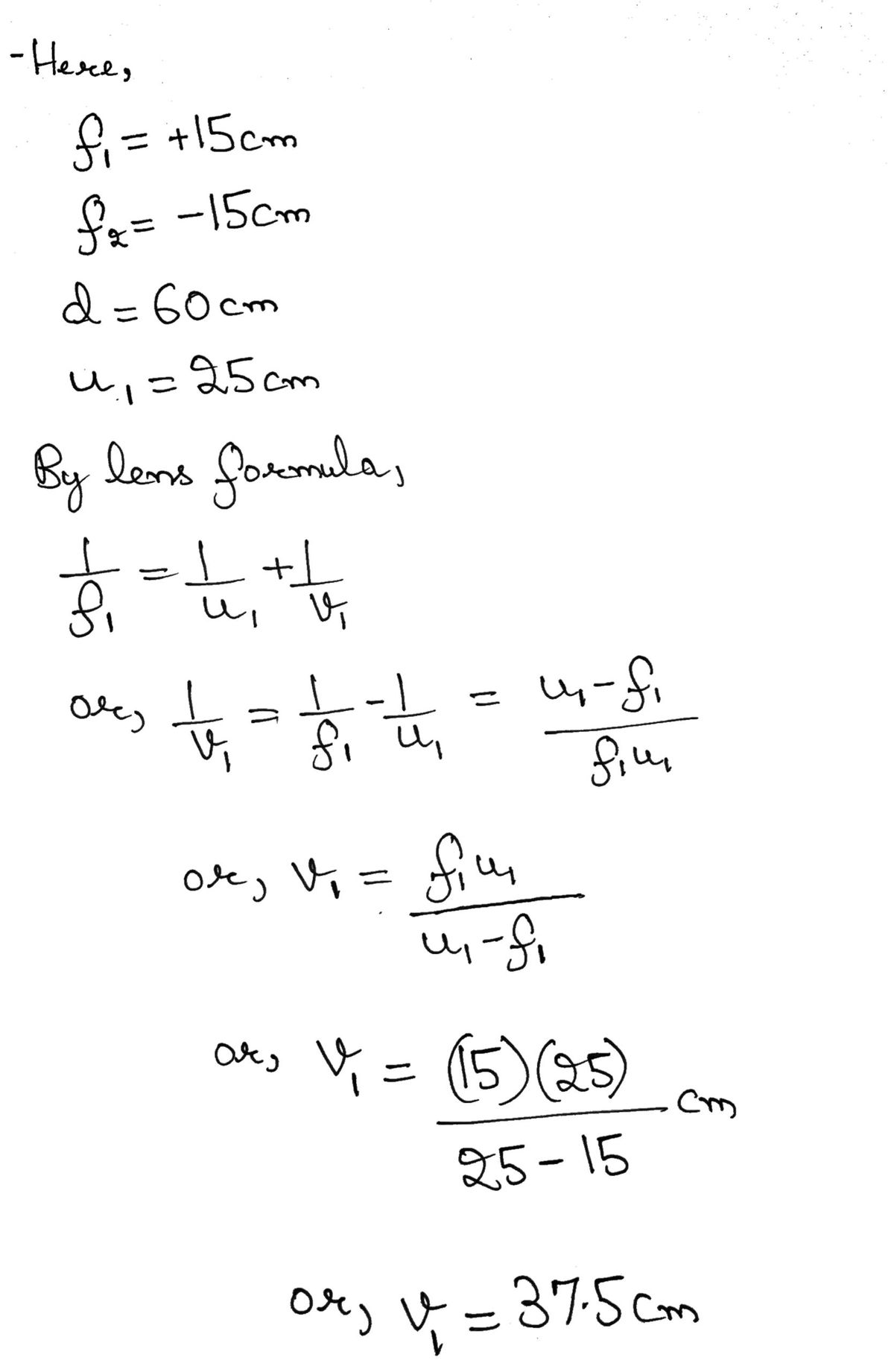 Physics homework question answer, step 1, image 1