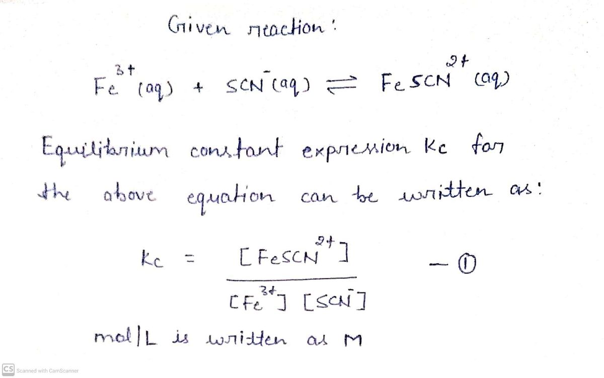 Chemistry homework question answer, step 1, image 1