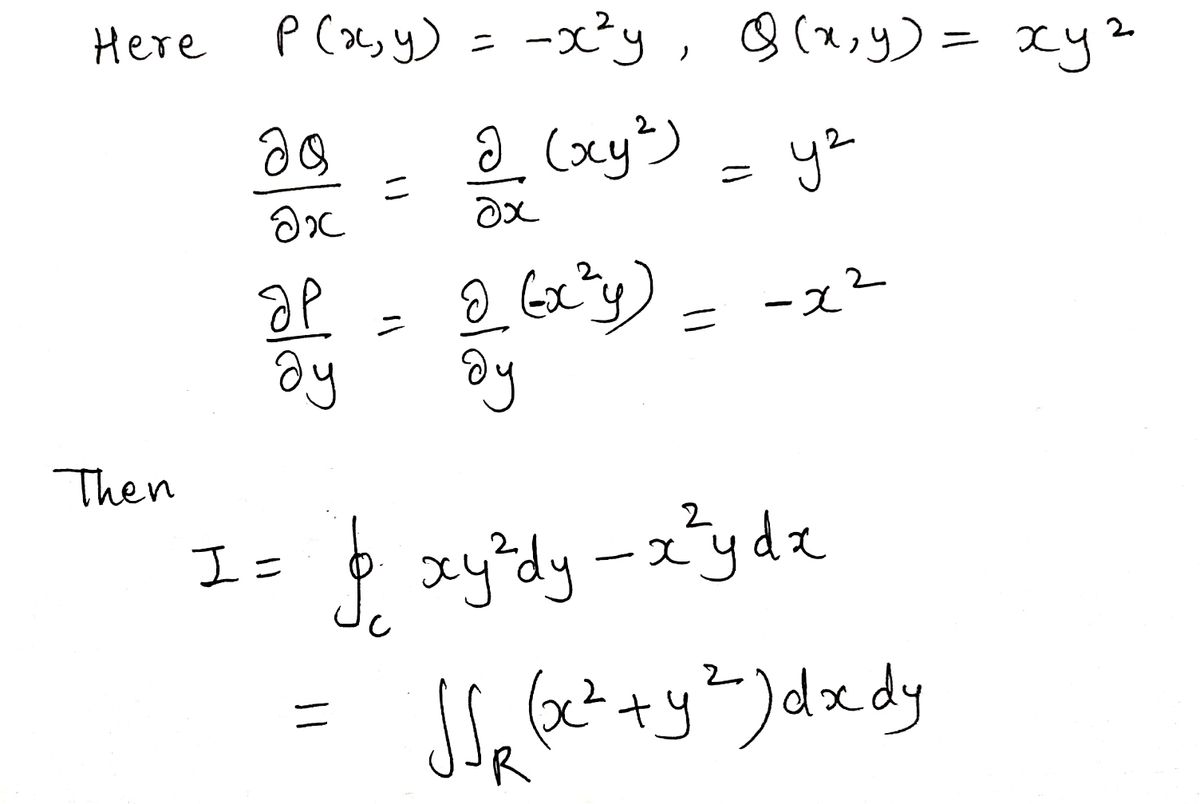 Answered Calculate The Integral Xy Dy X Y Dx Bartleby