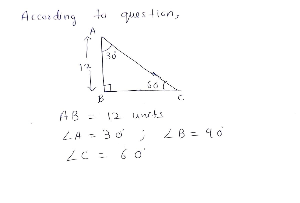 Answered: Find the remaining sides of a… | bartleby