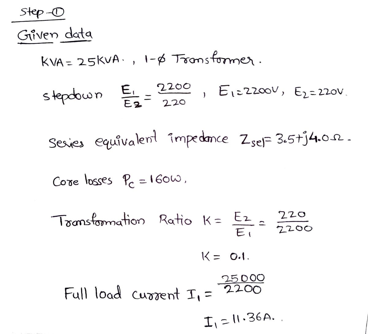 Electrical Engineering homework question answer, step 1, image 1