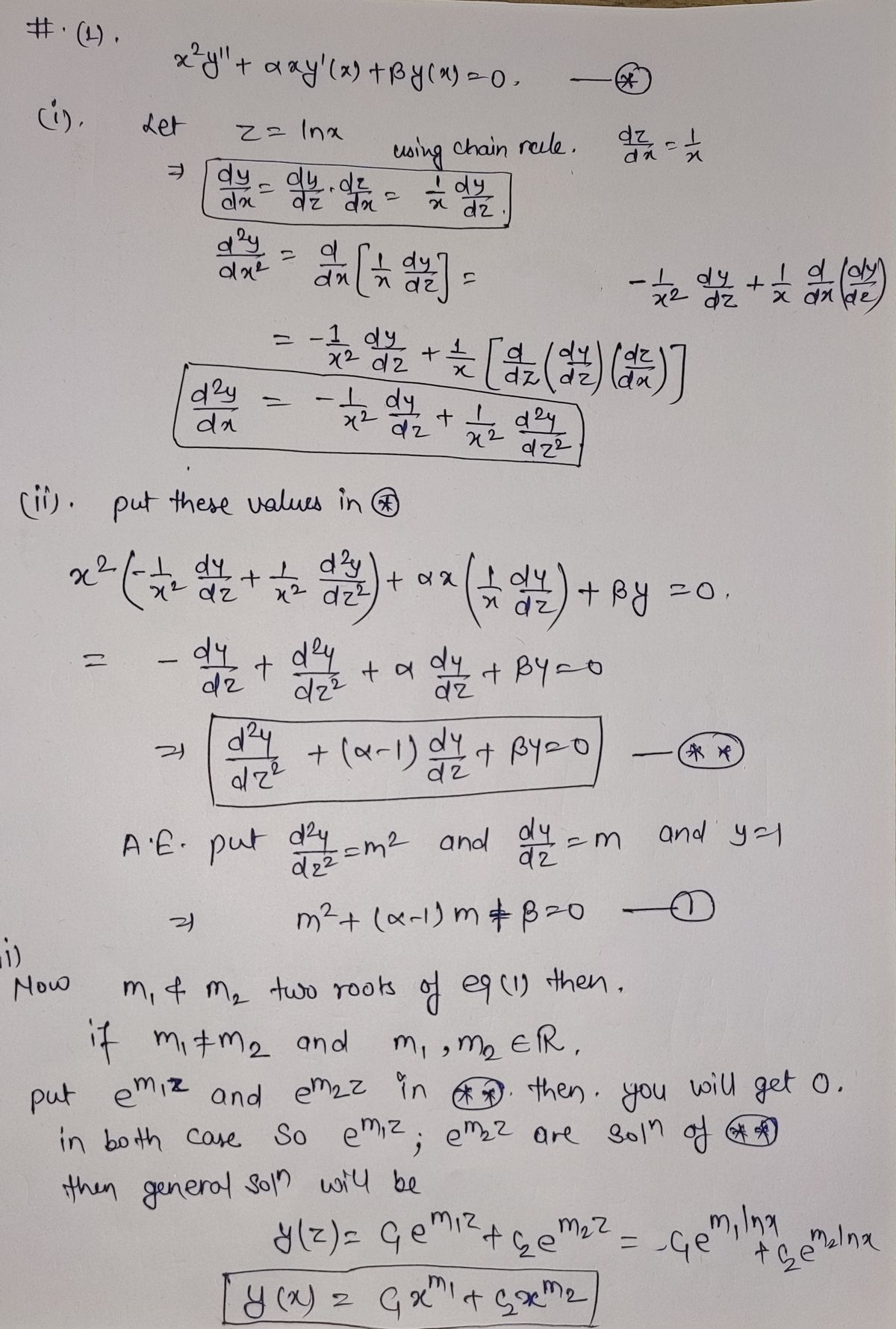 Advanced Math homework question answer, step 1, image 1