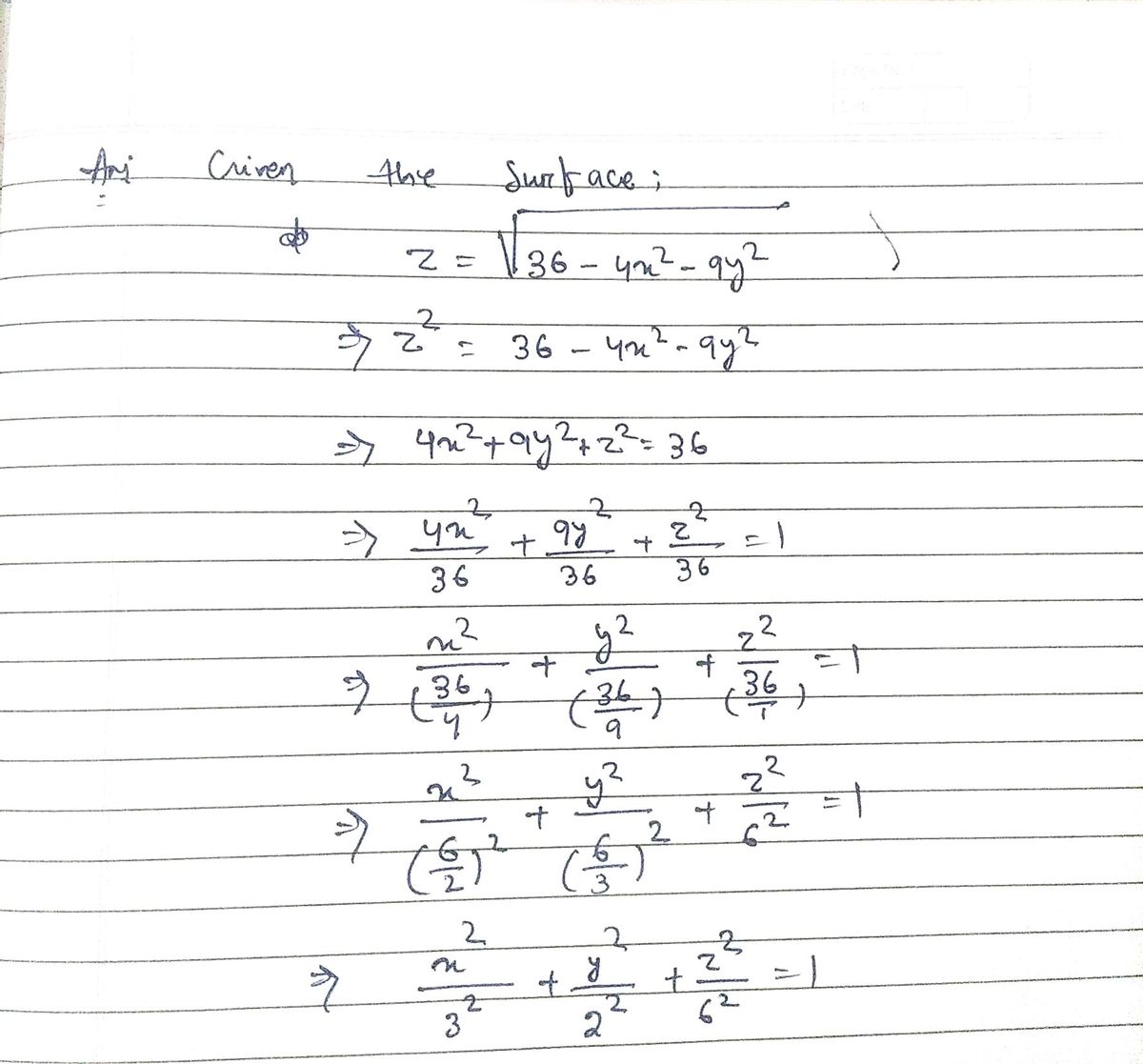 Advanced Math homework question answer, step 1, image 1