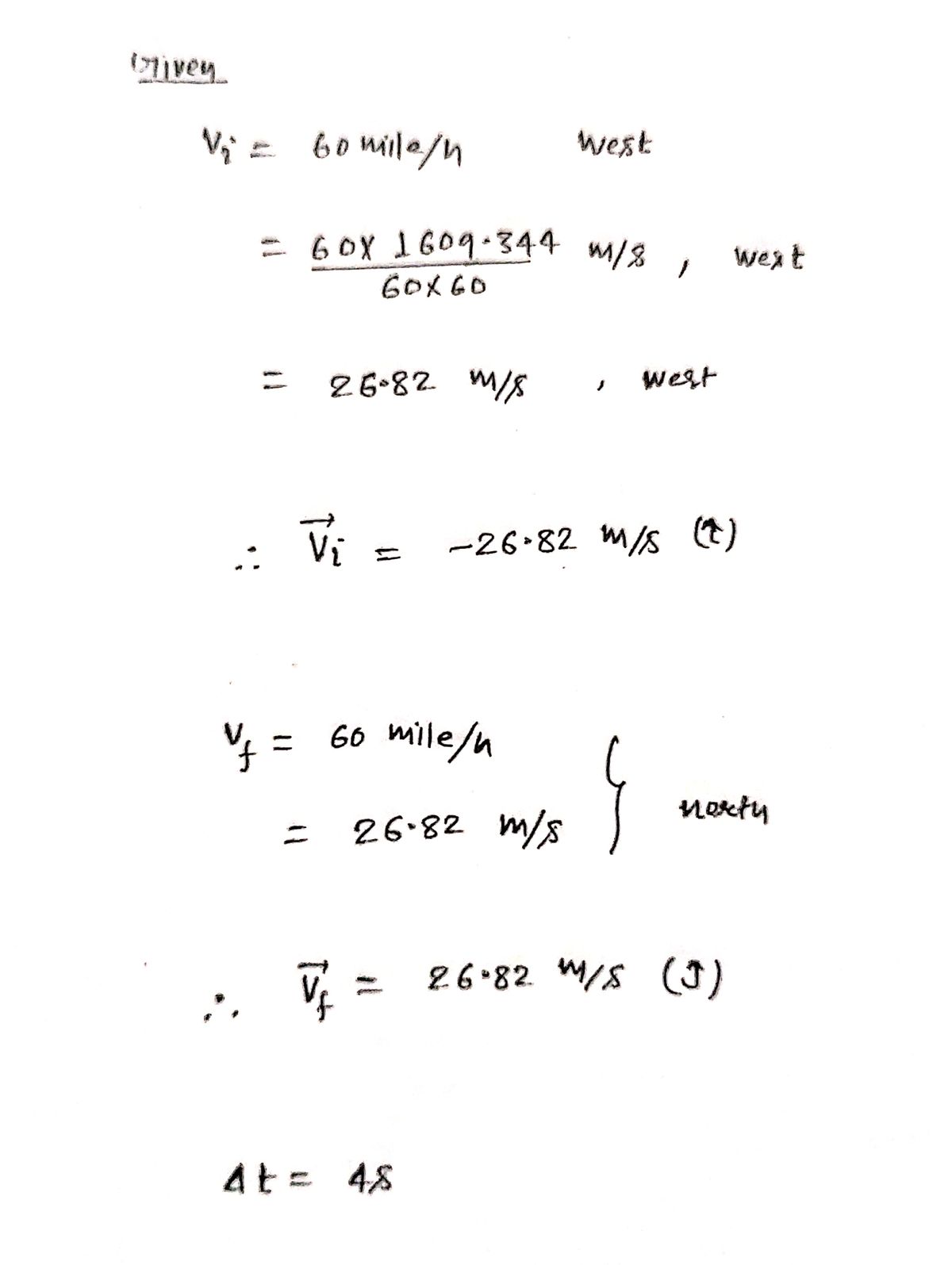 Physics homework question answer, step 1, image 1