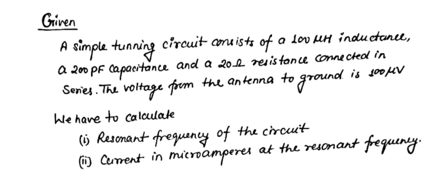 Electrical Engineering homework question answer, step 1, image 1