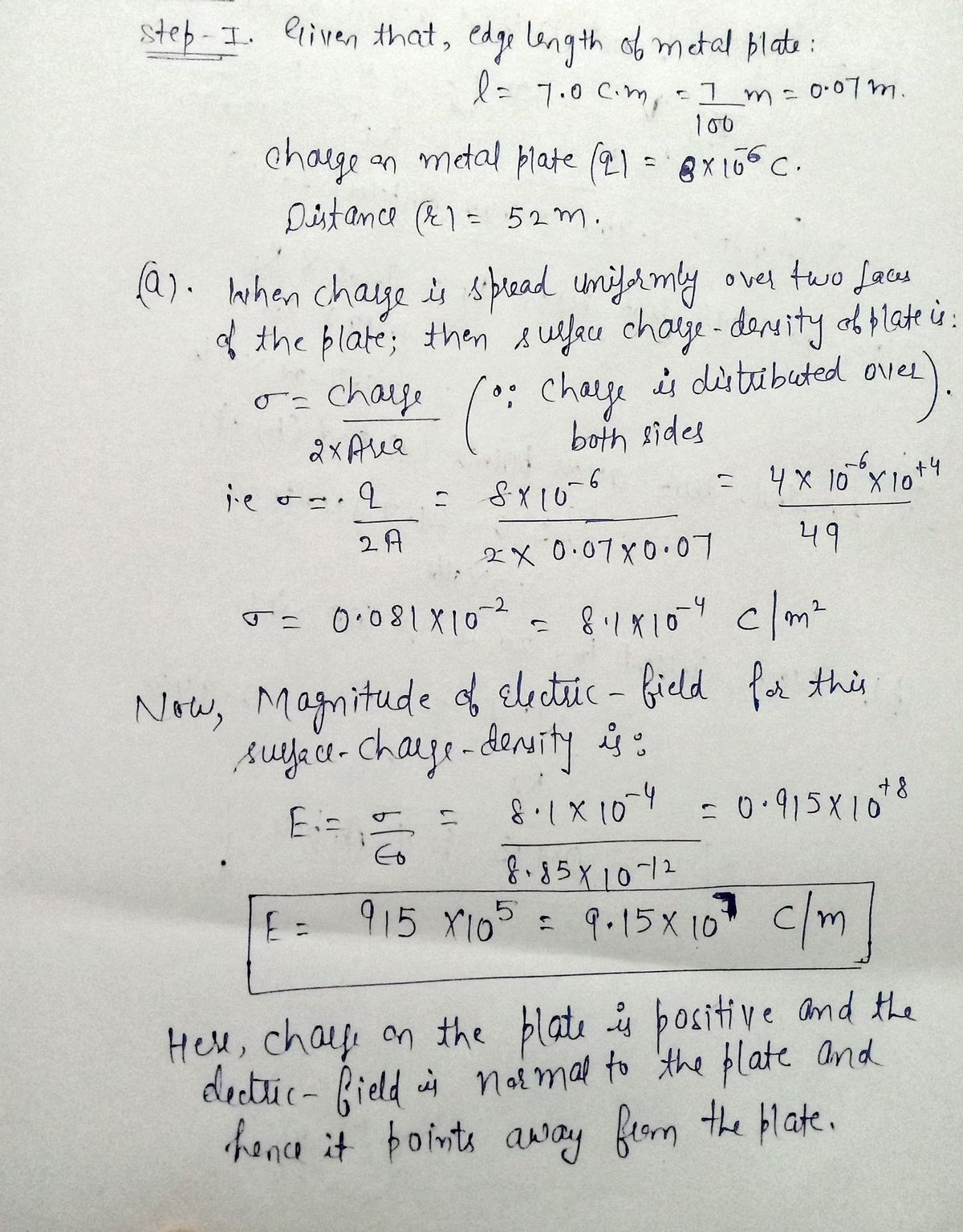 Physics homework question answer, step 1, image 1