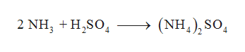 ammonia sulfuric react sulfate answer