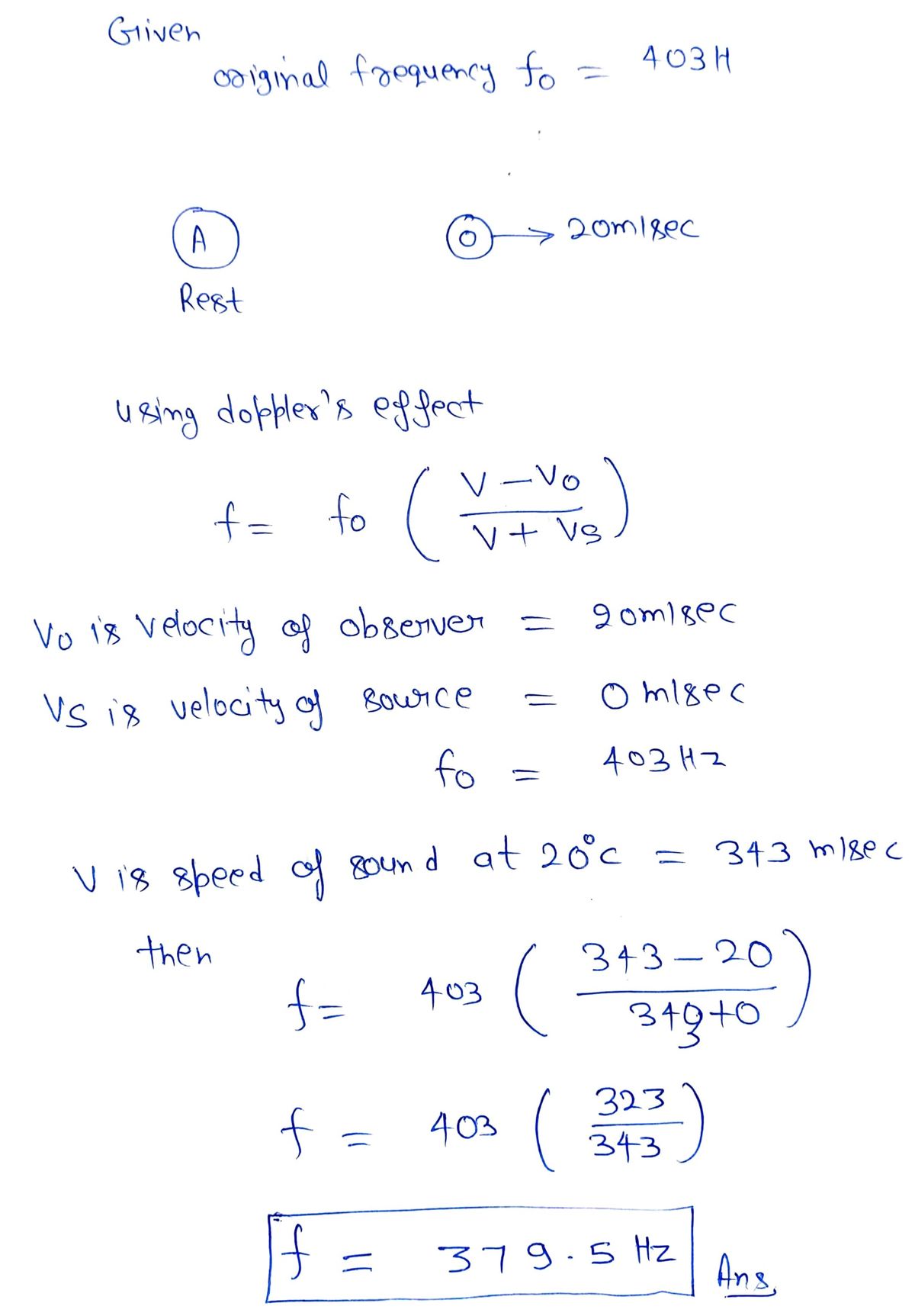 Physics homework question answer, step 1, image 1