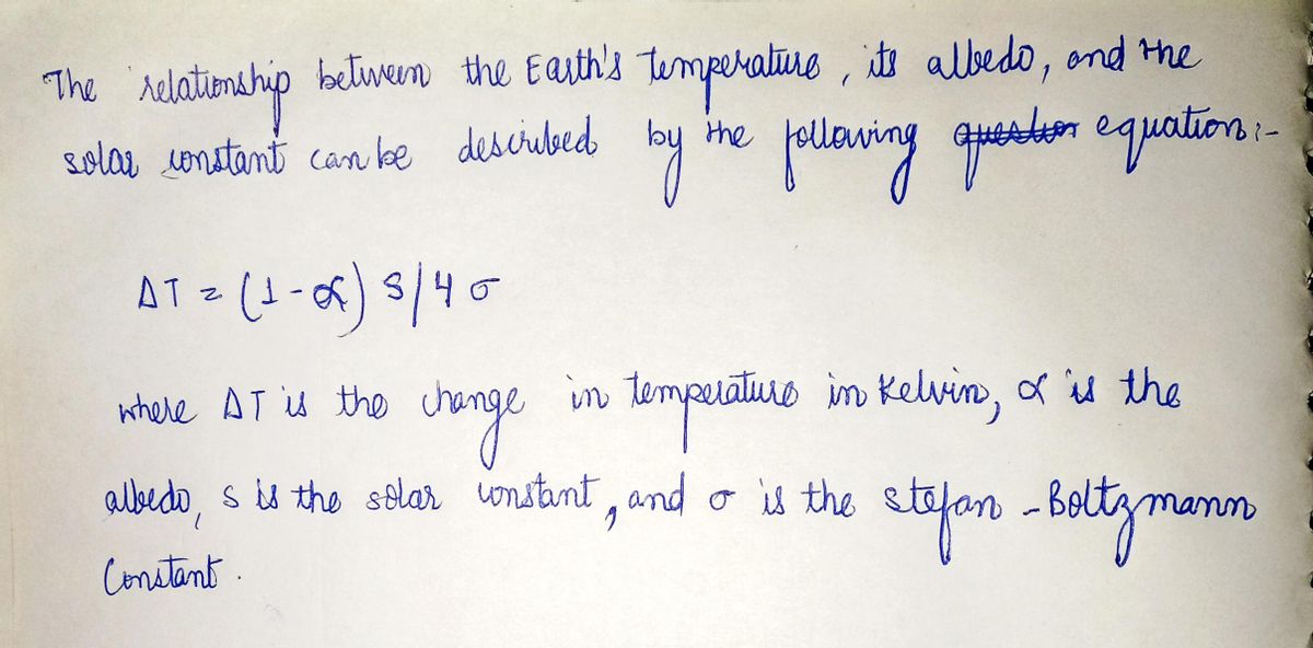 Earth Science homework question answer, step 1, image 1