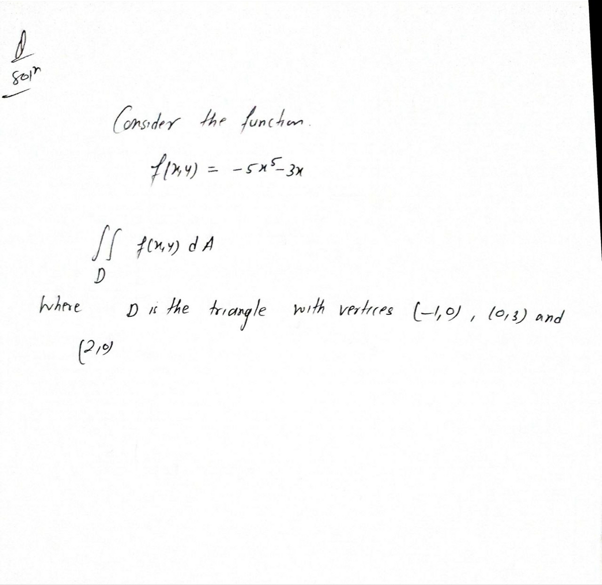 Calculus homework question answer, step 1, image 1