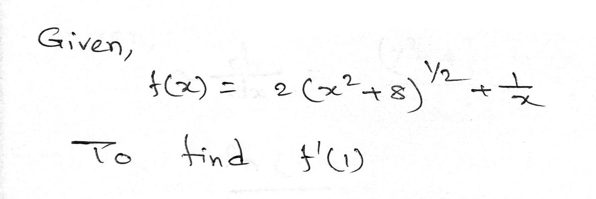 Calculus homework question answer, step 1, image 1