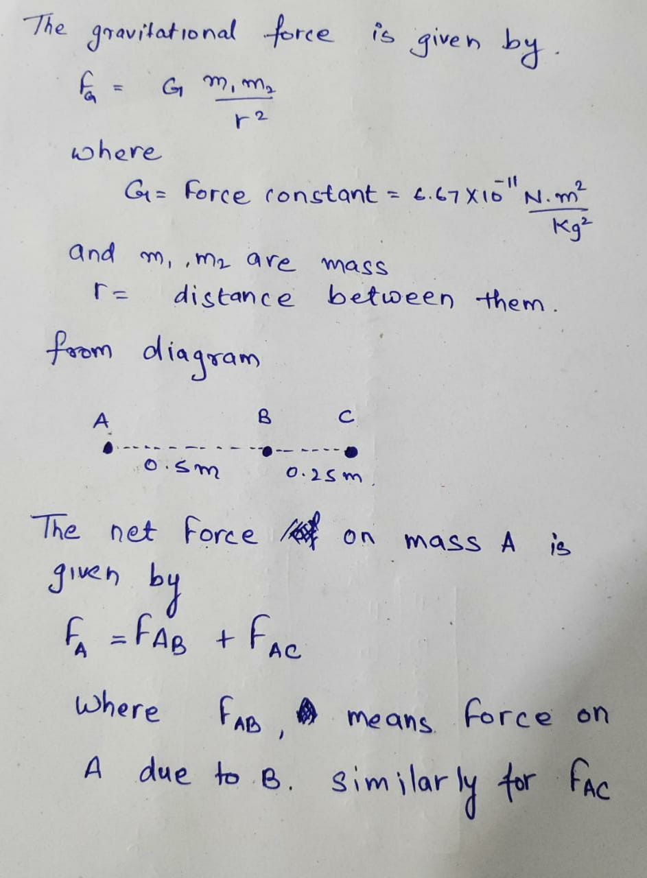 Physics homework question answer, step 1, image 1