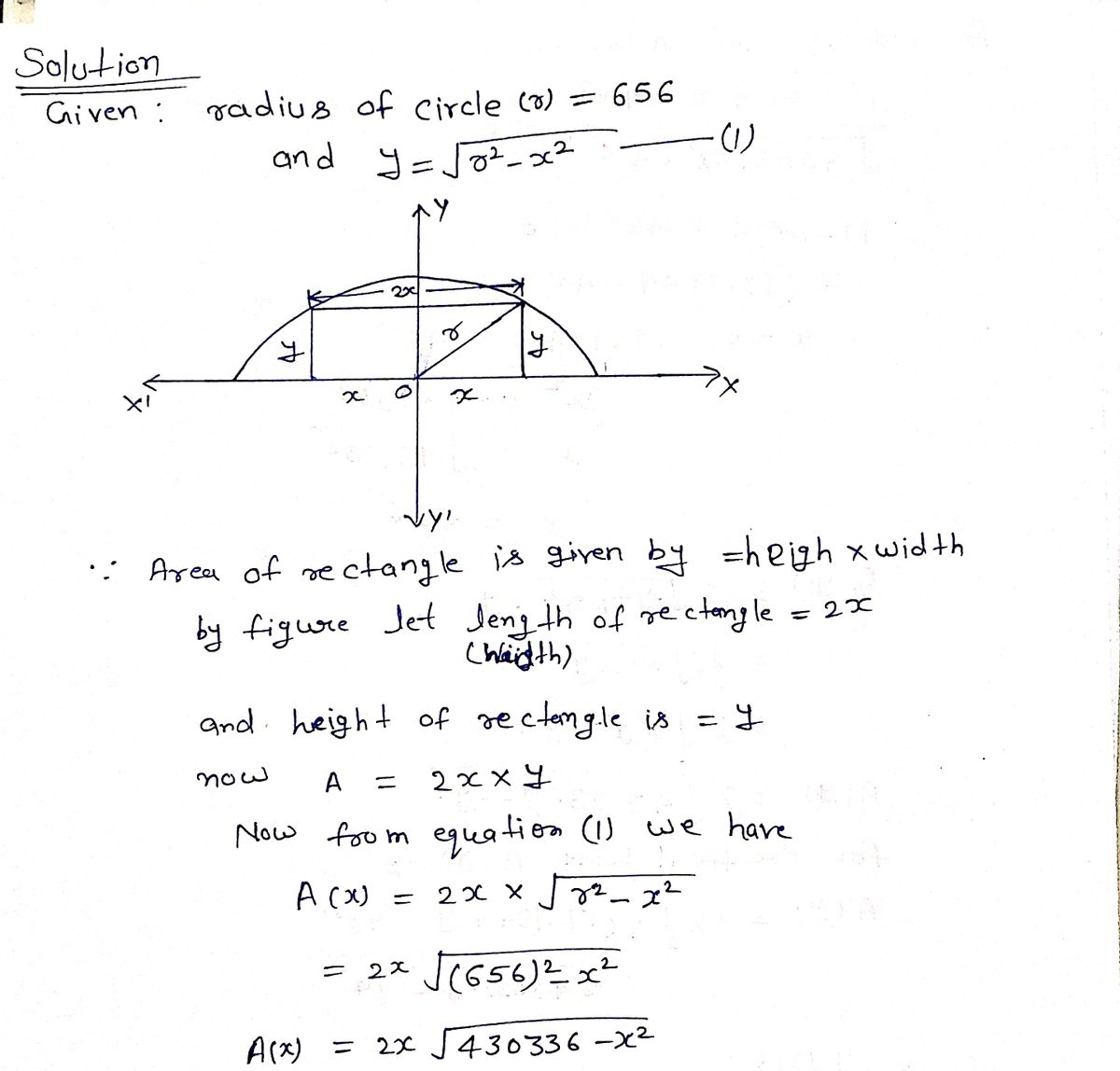 Advanced Math homework question answer, step 1, image 1