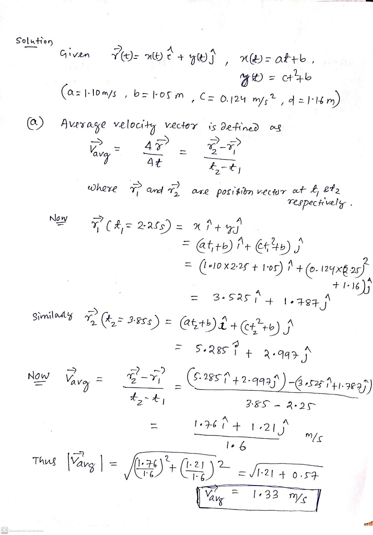 Physics homework question answer, step 1, image 1