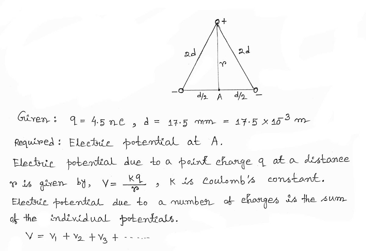 Physics homework question answer, step 1, image 1