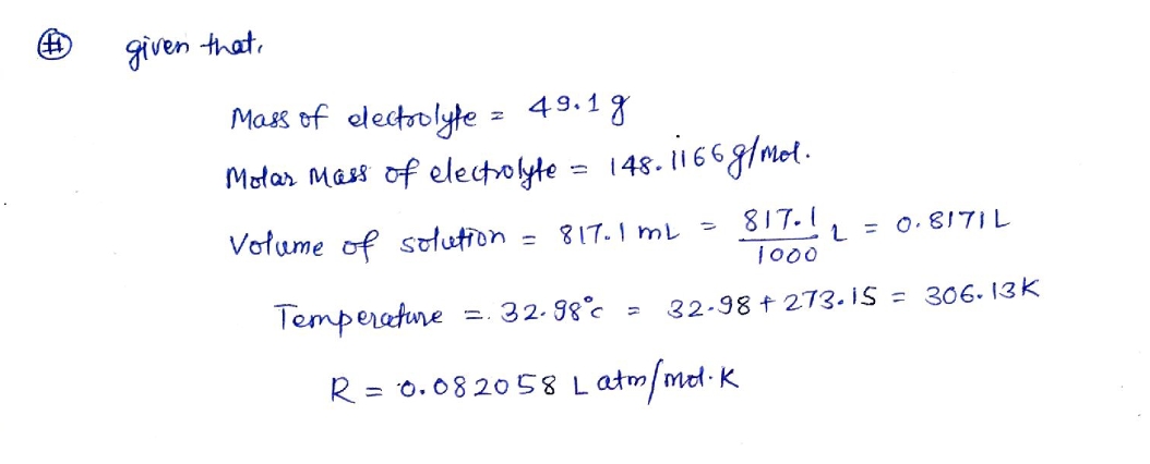 Chemistry homework question answer, step 1, image 1