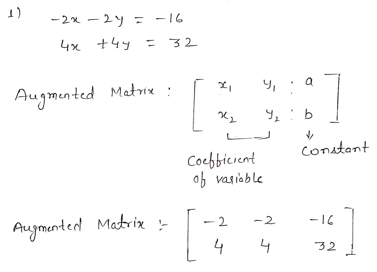 Augmented Matrix