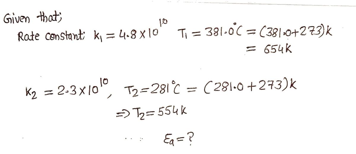 Chemistry homework question answer, step 1, image 1