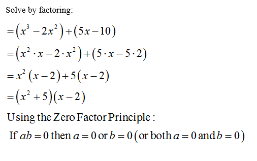 Answered X3 2x2 5x 10 0 Bartleby