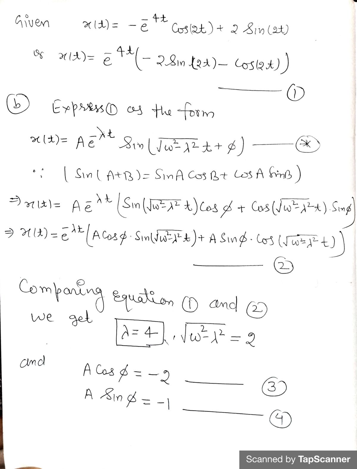 Advanced Math homework question answer, step 1, image 1