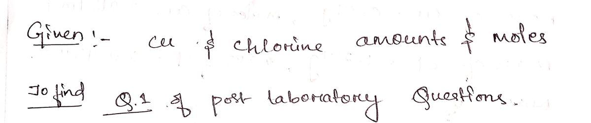 Chemistry homework question answer, step 1, image 1