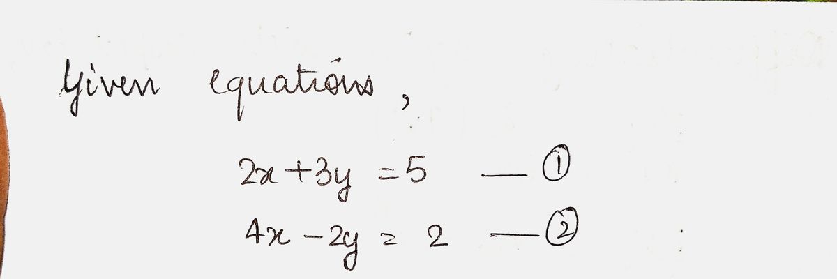 Answered Solve The System With The Elimination Bartleby