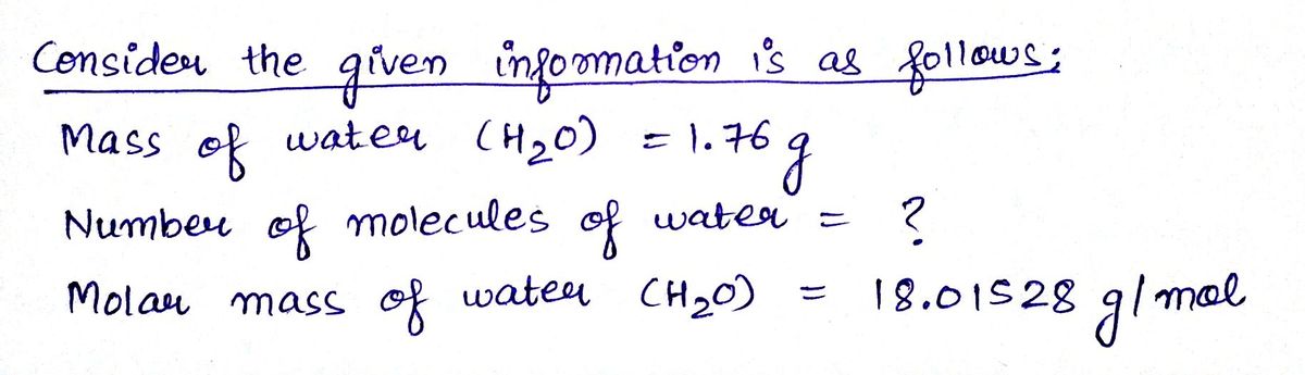 Chemistry homework question answer, step 1, image 1