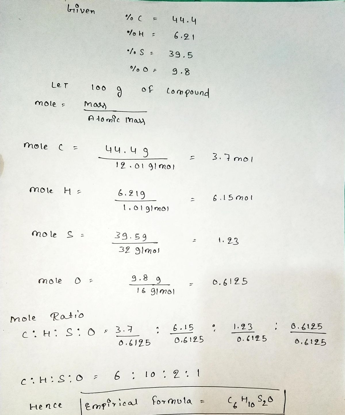 Chemistry homework question answer, step 1, image 1