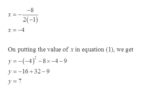 Answered: Find the coordinates of the vertex for… | bartleby