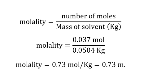 Answered: Calculate the molality of a solution… | bartleby