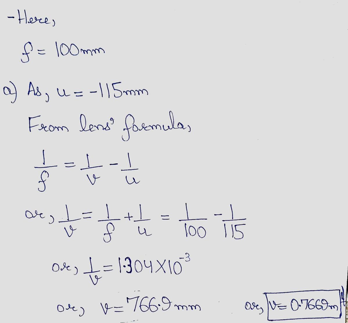 Physics homework question answer, step 1, image 1