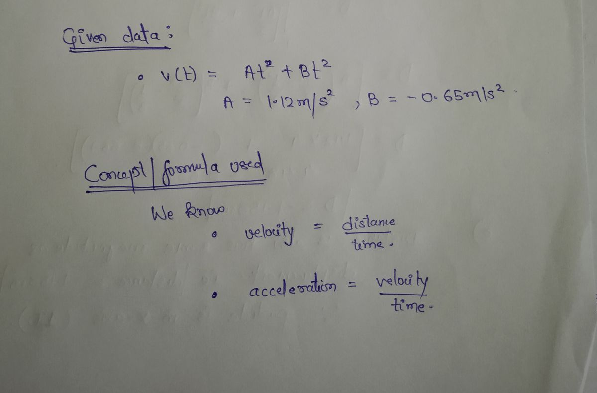 Physics homework question answer, step 1, image 1