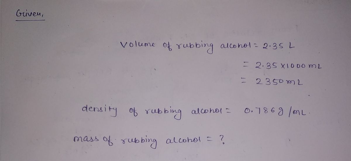 Chemistry homework question answer, step 1, image 1