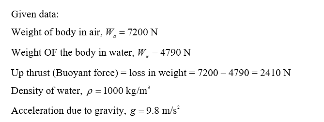 Answered: The volume and the average density of… | bartleby