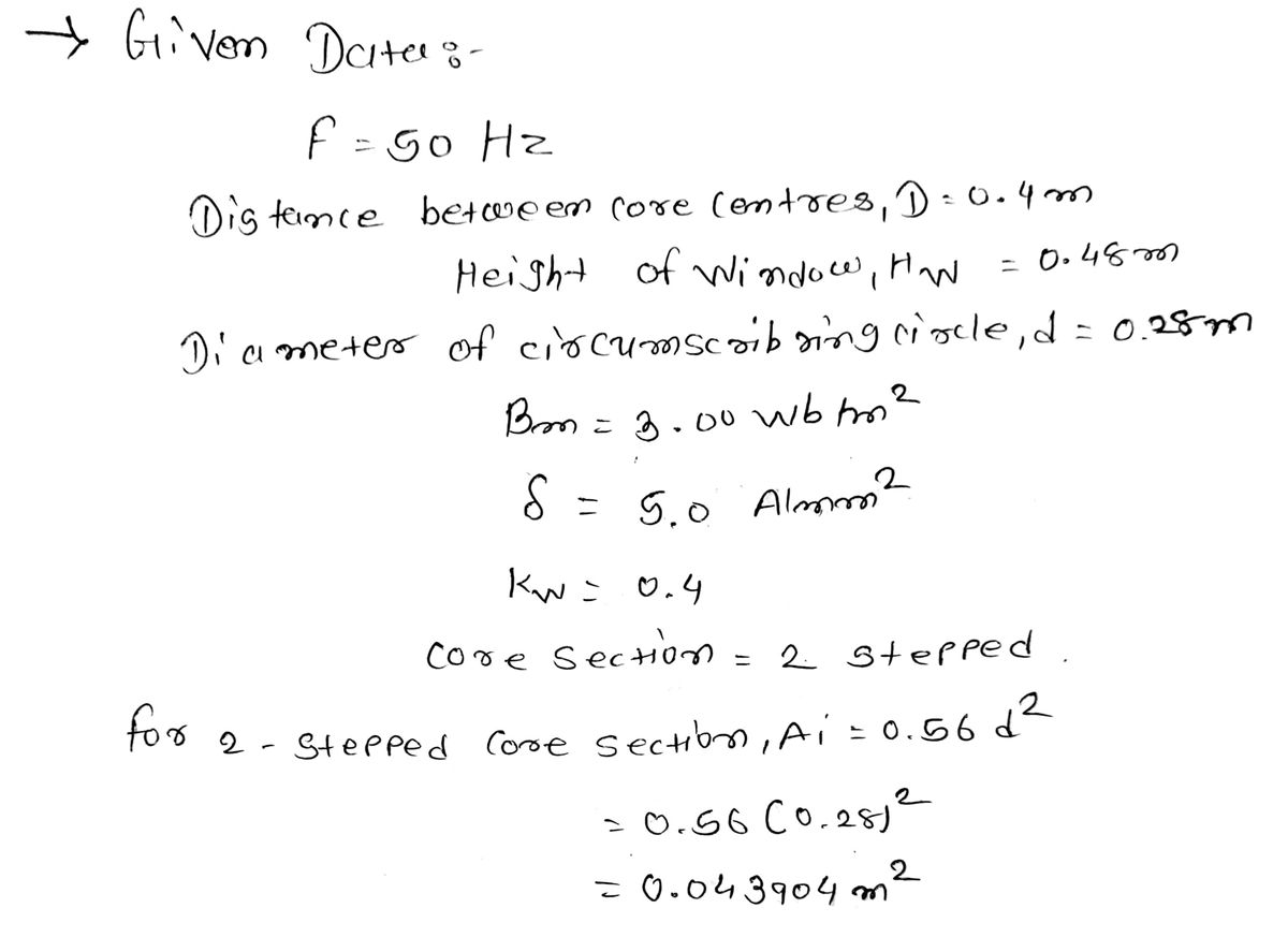 Electrical Engineering homework question answer, step 1, image 1