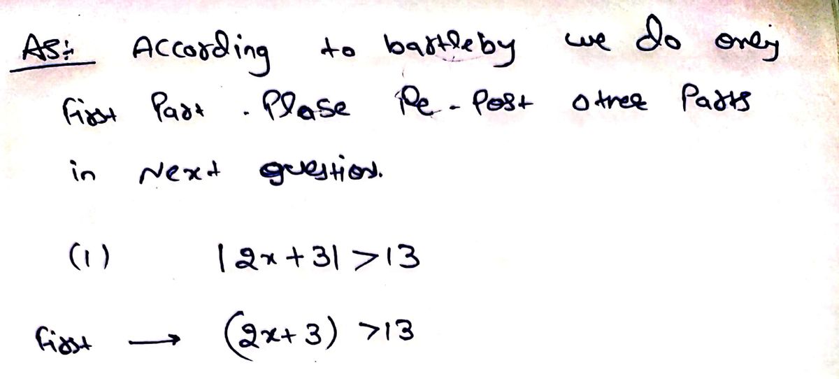 Algebra homework question answer, step 1, image 1